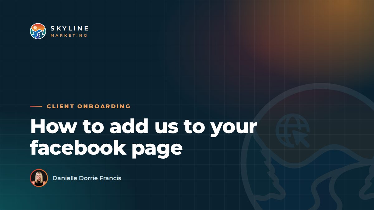 How to add us to your facebook page